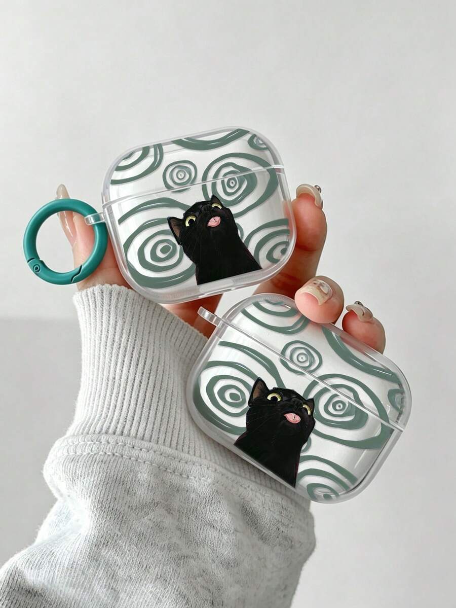 Casing Earphone Bluetooth Anti-Jatuh Tebal Bermotif Bunga Transparan Bergambar Kartun, Kompatibel dengan S4, Pelindung Earphone Bluetooth Nirkabel Apple, Casing Pelindung Glossy Pro2 Full Coverage Pods Generasi 31/2/3, Casing Pelindung Pro Anti-Jatuh Lembut - MultiWarna - View 1