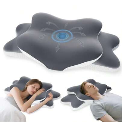 Nackenkissen, bequemes Schlafkissen, Nackenkissen aus Memory-Schaum, ergonomisches Nackenstützkissen