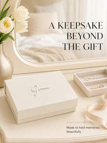 Personalized Gift Box With Lid, Custom Name Gift Box, Personalized Custom Text Wedding Gift Box, Personalized Magnetic Folding Storage Box, Bridesmaid Gift Box, Groomsman/Bridesmaid Box/Bridesmaid Invitation Box/Bridesmaid Long Box/Wedding - Multicolor - View 7