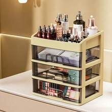 New Makeup Organizer Box, Convenient Makeup Drawer Set, Sturdy Cosmetic Storage Rack, Suitable For Vanity, Bathroom Sink And Student Dorm Desk, Organize Beauty Products,Bedroom Room Decor,Back To School - Multicolor - View 13