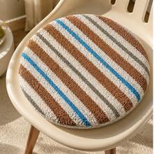 1pc Tufted Dining Chair Seat Cushion, Soft Plush Chenille Embroidered Chair Pad 16x16 Inch, Thick Comfy Cushion For Kitchen Chair Home Office Decor - Multicolor - View 7