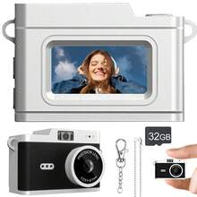 Kamera Digital Mini, Kamera Digital Definisi Tinggi, Kamera Digital Portabel, Kamera Digital HD 1080P, Mendukung Kartu Memori 32GB, Kamera Digital SLR Portabel, Multi-Fungsi Multi-Filter, Cocok untuk Vlogging dan Fotografi Perjalanan, Mainan Kamera Digital (Baterai Isi Ulang 200mA) - X5 (dengan kartu) - View 21