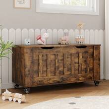Storage Benches - Brown - View 2