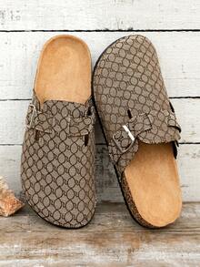 New Men's Shoes, Bi*Rken Shoes, One-Foot Flat, Fashionable And Versatile Flip-Flops Holiday Gift - Yellow - View 2