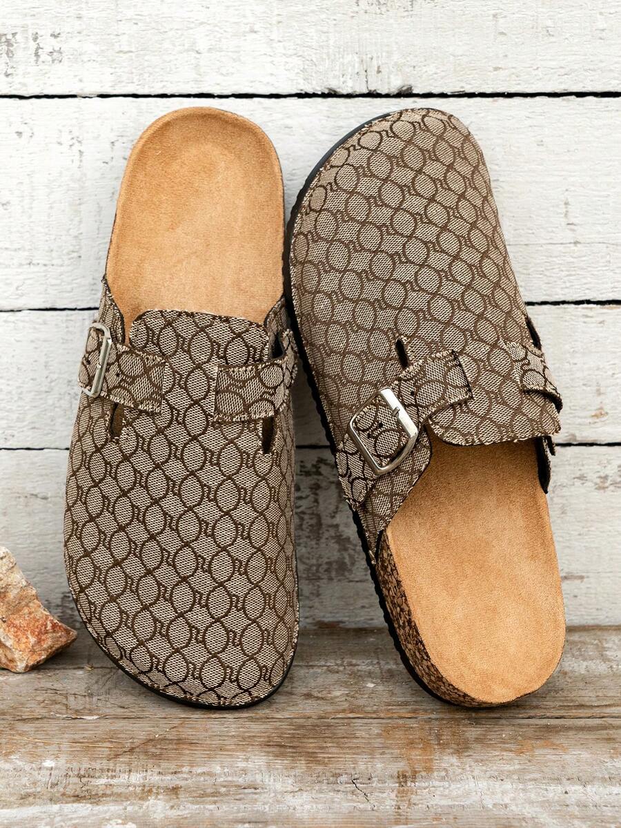 New Men's Shoes, Bi*Rken Shoes, One-Foot Flat, Fashionable And Versatile Flip-Flops Holiday Gift