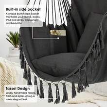 Patio Lounge Chair & Swing Chair - Dark Gray - View 7