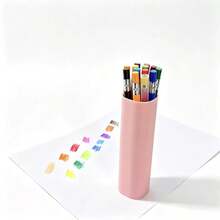 12-Color Cutting-Free Colored Pencil Macaron Set Art Painting Pencil, Suitable For Students' Art Class Painting, Adult Work Drawing, As A Birthday Gift And School Gift - Sets - View 4