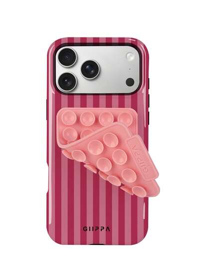 GIIPPA 1 قطعة تصميم نمط مخطط باللون الوردي والأرجواني، غطاء هاتف 17 Pro Max، متوافق مع هاتف 16 Pro Max، 15 Pro Max، 14 Pro Max، غطاء هاتف كوري عالي الجودة بتصميم مرح، متوافق مع 11/12/13/14/15/16 Pro Max Plus، تصميم أنيق مناسب للرجال والنساء، هدية مثالية للصديقة في عيد الميلاد، عيد الحب، عيد الفصح، موسم الزفاف وعيد الميلاد!