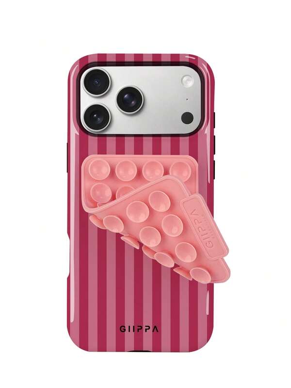 GIIPPA 1 قطعة تصميم نمط مخطط باللون الوردي والأرجواني، غطاء هاتف 17 Pro Max، متوافق مع هاتف 16 Pro Max، 15 Pro Max، 14 Pro Max، غطاء هاتف كوري عالي الجودة بتصميم مرح، متوافق مع 11/12/13/14/15/16 Pro Max Plus، تصميم أنيق مناسب للرجال والنساء، هدية مثالية للصديقة في عيد الميلاد، عيد الحب، عيد الفصح، موسم الزفاف وعيد الميلاد!