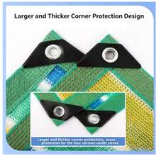 Large Size Colorful Sun Shade Net For Garden, 95% UV Protection, Breathable Outdoor Shade Cloth With Grommets, Suitable For Patio, Greenhouse And Plants - One Size Fits All - View 9