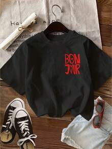 Men T-Shirts - 黑色 - 查看 3