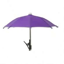 Cute Mini Umbrella Shape, Adjustable Clip-On Phone Mount, Foldable Anti-Glare Sun Shade, UV Protection Mobile Phone Parasol Holder, Portable Smartphone Accessory For Beach, Travel, Camping, Cycling, Car Navigation, Summer Vacation, Poolside - Multiple Styles - View 20