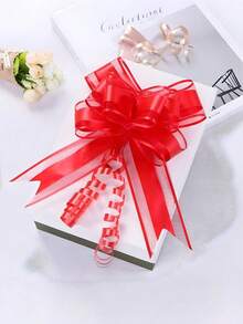 1/10/20pcs Gold Metallic Bow Ribbon, Gift Wrapping Bows, Birthday Wedding Christmas Gift Box Bouquet Decoration Supplies - Multicolor - View 8