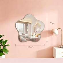 1 buah Cermin Akrilik Lucu dengan Bentuk Beruang, Awan, Bintang Laut, dan Kelinci, Dekorasi Dinding Estetik, Dekorasi Acara Baby Shower, Dekorasi Kamar Anak, Hadiah Bayi - MultiWarna - View 9