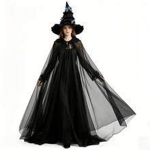 Halloween Hat And Cape Costume Set-Suitable For Birthday Parties, Cosplay, Masquerades, Halloween, Carnivals, And Dress-Up Events. - Multicolor - View 2