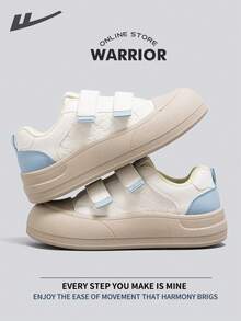 Warrior Women's Board ShoesSpring And SummerComfortable Modest Style Casual Yet Sleek Sneakers Applicable Throughout The Year Wear-Resisting All-Day Wear Training Sneakers Running Shoes - Beige/Light Blue - View 7