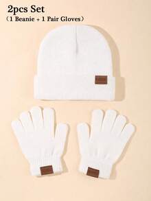 6pcs Kids Knitted Hat And Gloves Set, 3-12 Years Old Boys And Girls, Autumn/Winter Daily Casual Wear, Boys Knitted Hat, Girls Knitted Hat, Boys Gloves, Girls Gloves, Autumn/Winter Warm Set, Can Be Used As Halloween And Christmas Gifts - Knitted Hat + Gloves Combination - View 17