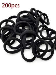 20/50/100pcs Basic Hair Ties, High Elastic Rubber Bands, Minimalist Seamless Hair Accessories Suitable For Women. Fashionable, Comfortable High Elasticity Rubber Rings, Durable, High Tensile Strength Reusable, Can Be Used For Ponytails. This High Elastic Hair Tie Is Very Gentle On Hair, Won't Damage Hair Quality. Suitable For Daily Wear. - Basic Hair Tie - View 17