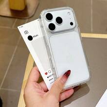 Casing Pelindung Belakang Ultra Tipis Anti Guncangan Anti Gores Anti Benturan Kompatibel dengan iPhone 17 Air 16 15 14 Plus 13 12 11 XR XS X 7 8 Pro Mini Pro Max - Clear - View 3