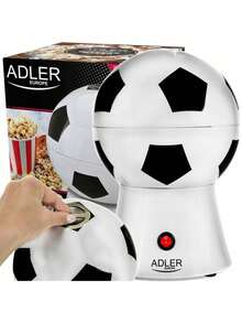 Adler 爆米花機 熱風爆米花機 美式足球造型設計 1200W 無油款 蓋子可兼作盛裝碗 附量杯 過熱保護 - 查看 1
