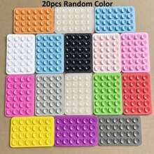 20 buah Stiker Silikon Perekat Bentuk Cangkir Hisap Warna Acak, Dudukan Ponsel Portabel Anti Selip yang Dapat Dilepas, Perekat Cangkir Hisap Ponsel Universal Bentuk Persegi, Silikon Anti Selip Super Kuat, Cocok untuk Selfie dan Video - MultiWarna - View 11