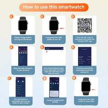 Nuevo Reloj Inteligente, Compatible con iOS/Android, Soporte Multilingüe, Notificaciones de Llamadas y Mensajes, Uso Diario y Regalo de Vacaciones, Diseño de Moda, Pantalla de Alta Definición - Multicolor - Ver 12