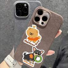 50pcs Cute Cartoon Dog Doodle Stickers, Fun Decorative Reward Stickers, Vinyl Waterproof Stickers For Water Bottles, Computers, Laptops, Phones, Luggage, Notebooks, Refrigerators - Rectangle - View 2