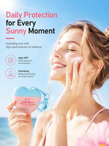 MOOYAM MOOAYAM SPF50+ PA+++ Collagen Sunscreen – Anti-Aging, Waterproof And Sweat-Resistant; Provides High-Performance Sun Protection, Fast-Drying, Non-Sticky - Pink Purple - View 4