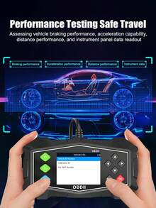Escáner OBD2 Lector de Códigos de Diagnóstico, Luz del Motor OBD II Automotriz, Probador de Batería, Modo 6, Modo 8 & Preparación I/M, Herramienta de Escaneo OBDII Para Todos los Autos OBDII 1996+ - Multicolor - Ver 4