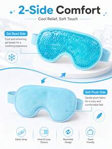 Masker Mata Gel Pendingin yang Dapat Digunakan Kembali - Relaksasi Dingin & Panas, Masker Mata Kompres Es Cocok untuk Semua Jenis Kulit, Perlengkapan Perjalanan, Masker Mata Kompres Dingin & Panas, 1 buah - A - View 6