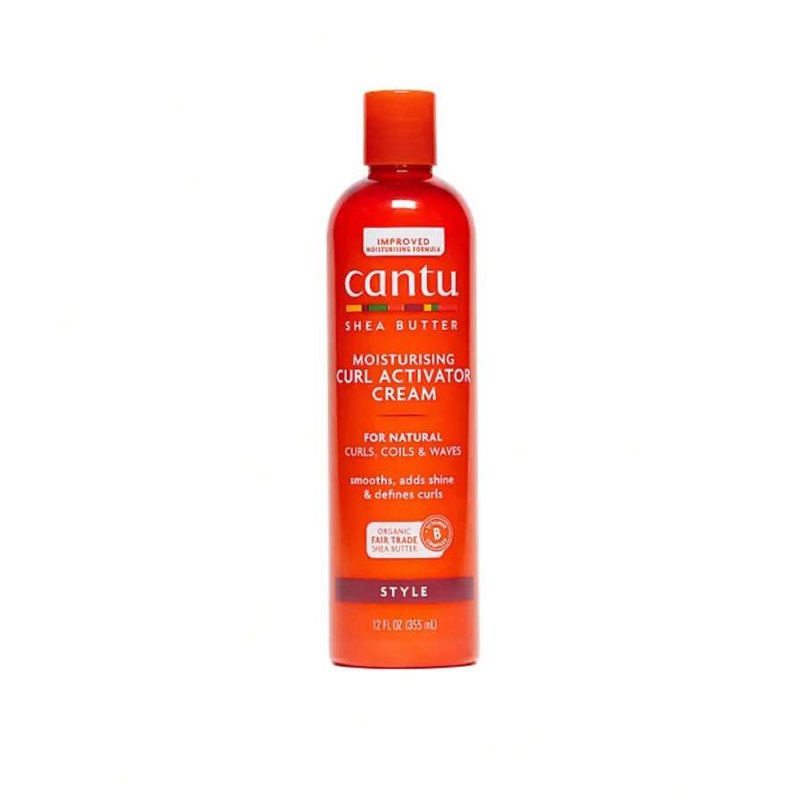 Cantu كانتو كريم زبدة الشيا منشط التجعيد مرطب 355 مل - تركيبة محسنة، زبدة الشيا - الكريمي - مشاهدة 1