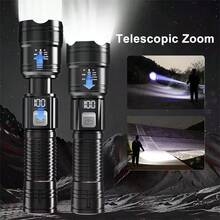 Ultra Bright USB Rechargeable LED Long Range Tactical Flashlight, Waterproof Outdoor Camping Fishing Light - Multicolor - View 3
