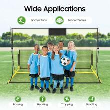 Foldable Football Training Net Rebounder Net Soccer Goal Kickback Target Train - Default - View 8