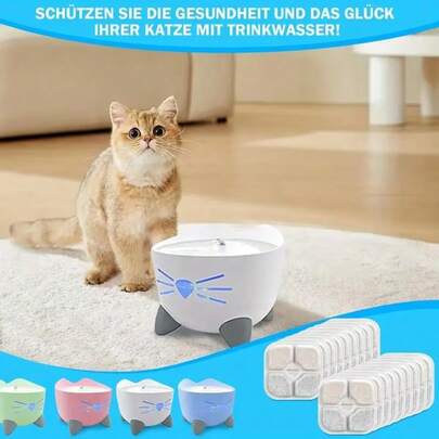 Pixi 3-Layer Cat Water Fountain Filter, Compatible With Catit And Petilog - Carbon And Ion Exchange Resin Material, Suitable For Multi-Pet Households, No Battery Required, Replaceable Filter, Provides Fresh And Clean Drinking Water, Suitable For Home Use