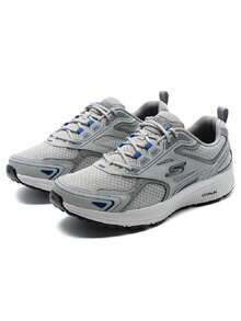 Skechers 男士跑步鞋 GO RUN CONSISTENT 舒適日常戶外運動跑步鞋 220034-GYBL - 灰色/藍色 - 查看 9