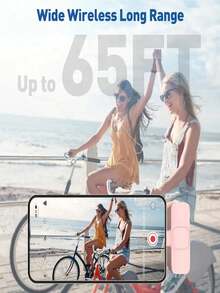 2 Paket Mikrofon Lavalier Nirkabel untuk Perangkat USB-C, Mikrofon Mini Ganda dengan Klip dan Penerima, Pasang & Mainkan, Pemasangan Otomatis, Tidak Perlu Bluetooth atau Aplikasi, Mikrofon Portabel untuk Streaming Langsung, Vlogging, Perekaman Video, Wawancara & Pengajaran Online - Berwarna merah muda - View 11