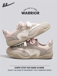Warrior Women's Board ShoesSpring And SummerComfortable Modest Style Casual Yet Sleek Sneakers Applicable Throughout The Year Wear-Resisting All-Day Wear Training Sneakers Running Shoes - Beige/Gray/Pink - View 8