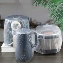 100/50/10/1pc Universal Transparent Plastic Dust Cover, Suitable For Home Appliances Like Electric Fans, Rice Cookers, Pots, Kitchen Baking Trays, Microwaves, Etc. Dust Cover, Thickened Full Cover Rice Cooker Pot Microwave Air Fryer Extra Large Air Conditioner Cover Oil-Proof Cockroach-Proof Sleeve. Kitchen Universal Multi-Function Home Appliance Disposable Household. Furniture Dust Cover, Home & Living Supplies. Dust Cover - Multicolor - View 3