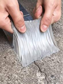 1 Roll Heavy Duty Waterproof Aluminum Foil Tape - Ultra Durable, Heat Resistant, Insulating, Leak-Proof, Rust-Proof, Instant Sealing, Suitable For Pipes, Water Pipes, Roofs, Walls And Pool Repair - Multicolor - View 5