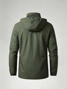 Men's Autumn/Winter Outdoor Jacket, Casual Fashion Minimalist Jacket - Army Green - View 3