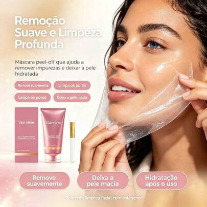 Viareline Collagen & Biotin Mask 75g - Alcohol-Free, Deep Hydration, Improves Facial Skin Elasticity, Makes Skin More Radiant And Attractive. This Collagen Mask Can Replenish Skin Collagen, Anti-Wrinkle, Moisturize, And Easily Absorb. Thicker Application Can Provide More Nutrition. Rich In Hyaluronic Acid And Niacinamide.
