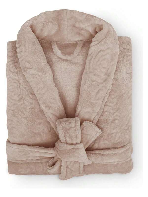 Roupão Feminino Flannel Plush Toque Aveludado Appel Lady