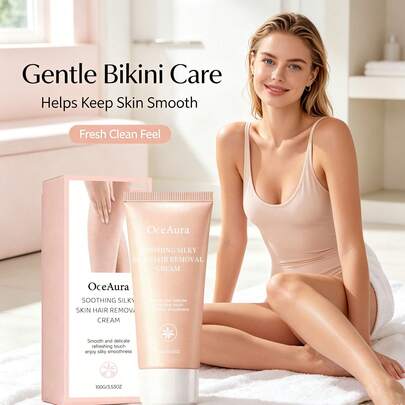 1box/2boxes 100g Body Smooth Depilatory Cream. Gently Cleanses And Smoothens Skin, Providing A Comfortable And Refreshing Hair Removal Experience. The Nourishing Depilatory Oil Removes Unwanted Body Hair While Leaving The Skin Soft, Smooth And Moisturized. Suitable For Home Or Travel Use, Makes A Great Gift For Women, Mothers, Wives, Sisters, Girlfriends On Mother's Day Or Other Holidays.