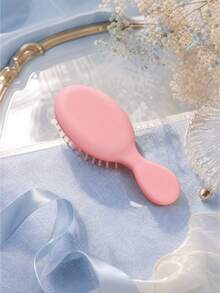 Personalized Mini Hairbrush, Customized Name Cushion Brush, Portable Travel Hairbrush, Gentle Wet/Dry Hair Styling Tool, Exquisite Birthday Party Favor, Scalp Massage Pocket Comb, Compact Daily Hairstyle Accessory, Sweet Customized Gift , Detangler - Multicolor - View 6