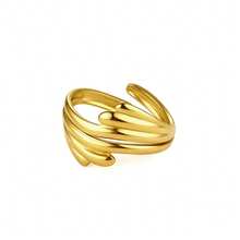 Gold Open Adjustable Ring For Women, Versatile Gold Thumb Knuckle Open Ring, For Dates Parties Dances Daily Commutes And Casual Vacations - Gold - View 19