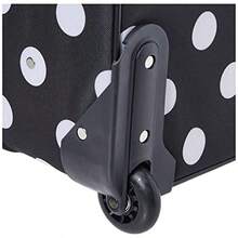 Fashion Softside Upright Lage Set, Expandable, Telescopic Handle, Wheel, Black Dot, 2-Piece 14/19 - Black Dot - View 3