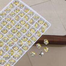 4Pcs Flashing K9 Rhinestone Nail Art Decor, Bottomless Crystal Ball Style, Clear White Pigeon Egg Diamond - Multicolor - View 10