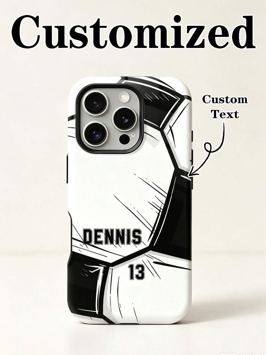 Casing Ponsel Kustom DIY, Cangkang Pelindung Mengkilap Dua Lapis, Dapat Dikustomisasi dengan Foto dan Nama, Kompatibel dengan iPhone 11/12/13/14/15/16/17 Pro Max, Sempurna Sebagai Hadiah untuk Teman - MultiWarna - View 1
