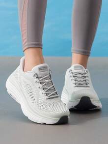 Skechers 女款跑步鞋 MAX CUSHIONING ENDEAVOUR 26 夏季舒適運動鞋 129478-SAGE - 薄荷綠 - 查看 1