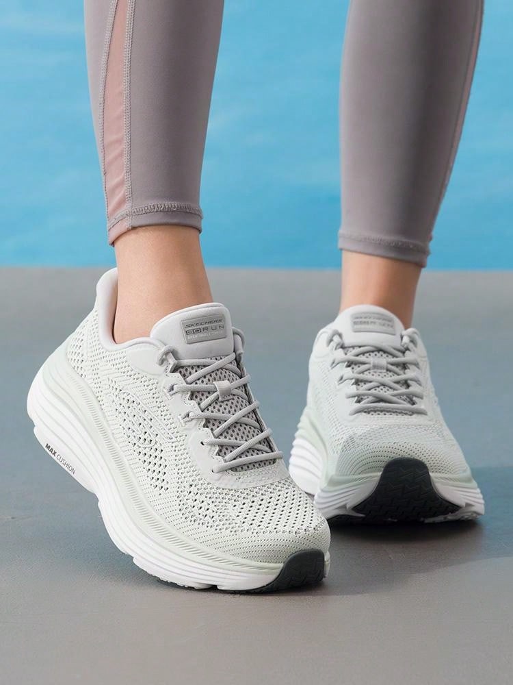 Skechers 女款跑步鞋 MAX CUSHIONING ENDEAVOUR 26 夏季舒適運動鞋 129478-SAGE - 薄荷綠 - 查看 1